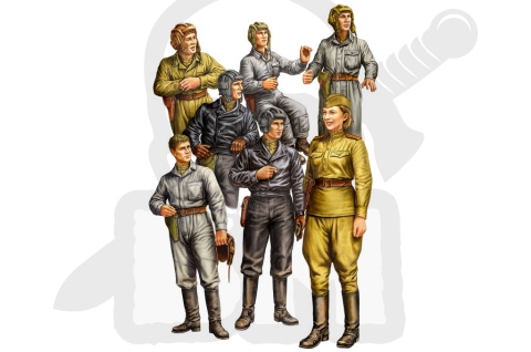 Hobby Boss 84411 Russian Tank Crew - załoga czołgu 1:35