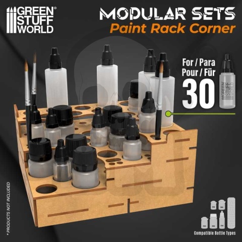 MDF Paint Organizer Straight Corner - organizer na farby