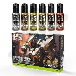 Paint Set Chrome - metaliczne farbki efekt lustra