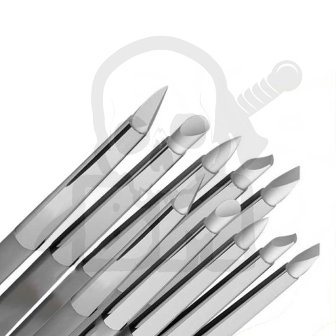 Pędzle silikonowe Size 0-2 - White Soft 10 szt.