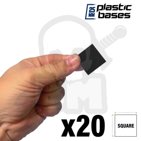 Plastic Bases 25x25 mm podstawki pod figurki 20 szt.