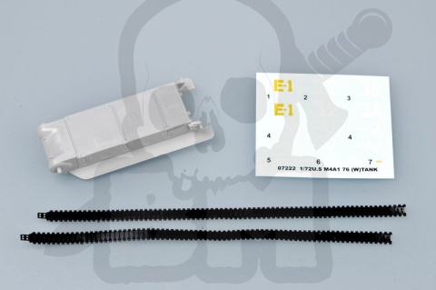 Trumpeter 07222 Model czołgu M4A1 Sherman 76mm(W)Tank 1:72