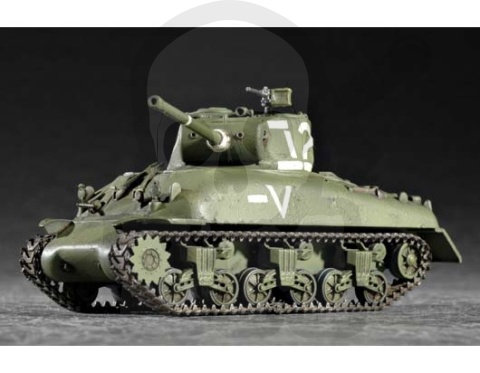 Trumpeter 07222 Model czołgu M4A1 Sherman 76mm(W)Tank 1:72