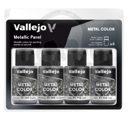 Vallejo 77601 Metal Color 4x 32 ml Metallic Panel