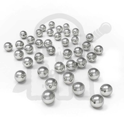 Zestaw 40 kulek o średnicy 6,35 mm do mieszania farb