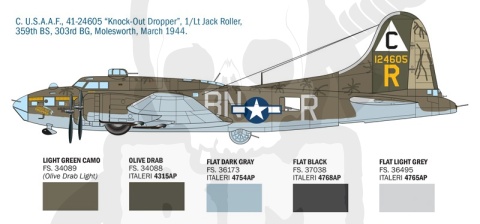 1:72 Model bombowca B-17F Flying Fortress