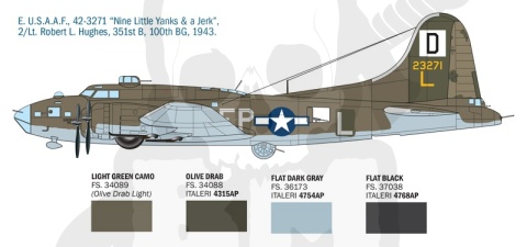 1:72 Model bombowca B-17F Flying Fortress