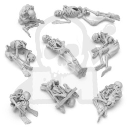 3D printed set - Dead Skeletons 1:48 - szkielety 8 szt.
