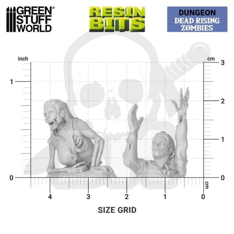 3D printed set Dead Rising Zombies 1:35 - powstające zombi 21 szt.