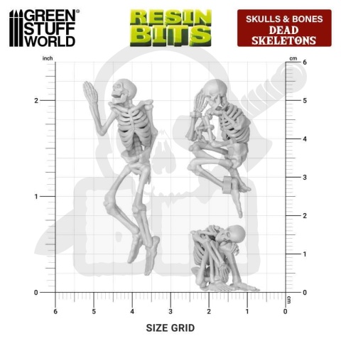 3D printed set - Human Skeletons 1:35 - szkielety 5 szt.