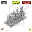 3D printed set - Dark Skull Totems 1:48-1:35 - czaszkowe totemy 8 szt.
