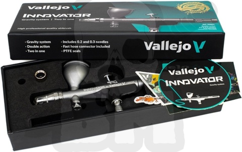 Vallejo 90001 Airbrush - Aerograf Innovator - Gravity system - Two in one