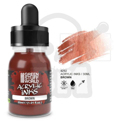 GSW Acrylic Ink Opaque - Brown 30ml