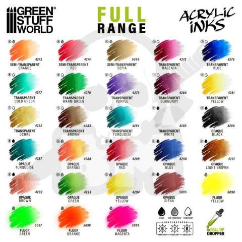 GSW Acrylic Ink Opaque - Brown 30ml