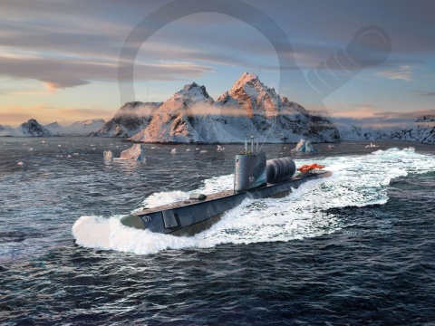 Revell 05184 Model okrętu podwodnego U.S.S. Nautilus 1:305
