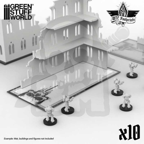 Skull Basic WTC Glasspack Footprints 10x - znaczniki budynków