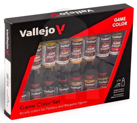 Vallejo 72189 Zestaw Game Color 16 farb - Leather & Metal