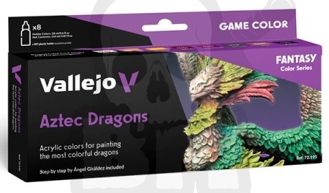 Vallejo 72195 Game Color Zestaw 8 farb - Fantasy Aztec Dragons