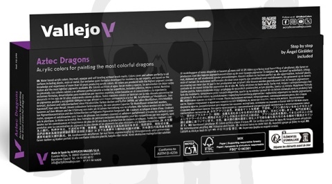Vallejo 72195 Game Color Zestaw 8 farb - Fantasy Aztec Dragons