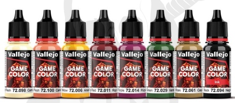 Vallejo 72195 Game Color Zestaw 8 farb - Fantasy Aztec Dragons