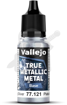 Vallejo 77121 True Metallic Metal 18ml Sterling Silver