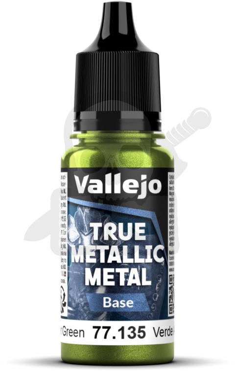 Vallejo 77135 True Metallic Metal 18ml Amber Green