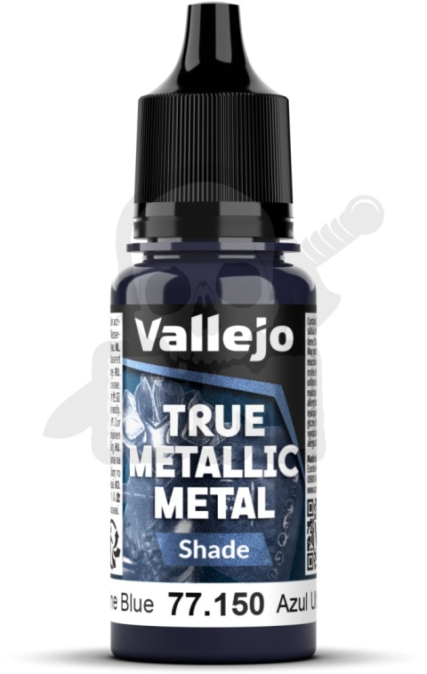 Vallejo 77150 True Metallic Metal 18ml Ultramarine Blue