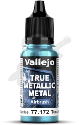 Vallejo 77172 True Metallic Metal 18ml Hydra Turquoise
