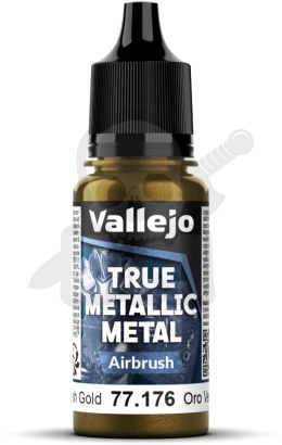 Vallejo 77176 True Metallic Metal 18ml Greenish Gold