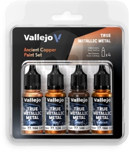 Vallejo 77253 True Metallic Metal Zestaw 4 farb Ancient Copper