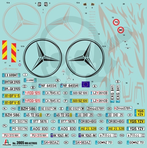 1:24 Mercedes Benz Actros MP4 Gigaspace - model ciężarówki