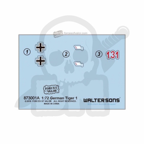 Forces of Valor 873001A German Tiger I Early Production Tunesia Spring1943