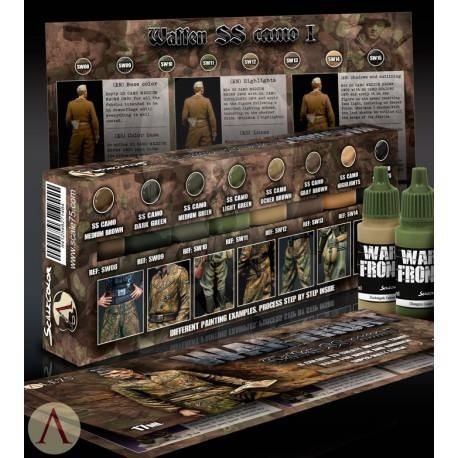 Scale 75: Waffen SS Camo I Paint Set - zestaw 8 farb akrylowych