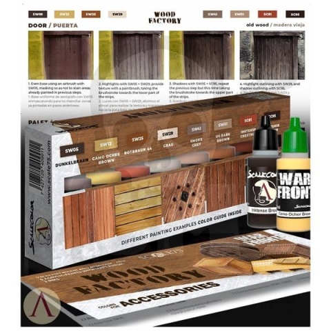 Scale 75: Wood Factory Paint Set - zestaw 8 farb akrylowych