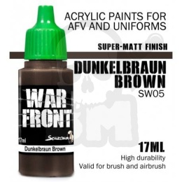 Scale 75: ScaleColor: WarFront - Dunkelbraun Brown - farba akrylowa 17 ml