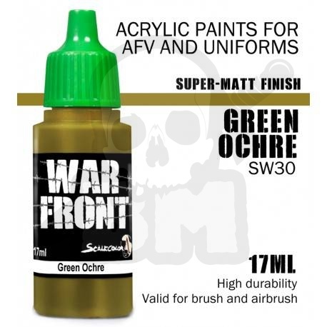 Scale 75: ScaleColor: WarFront - Green Ochre - farba akrylowa 17 ml