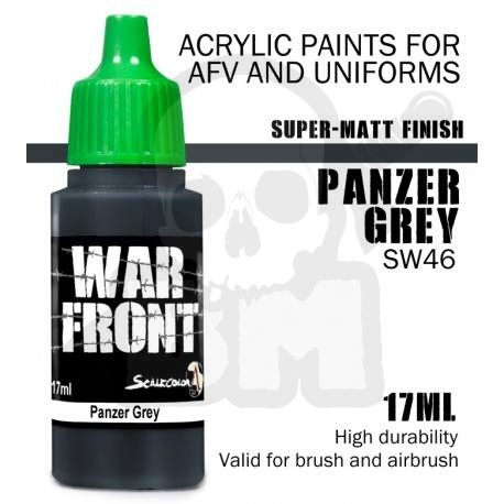 Scale 75: ScaleColor: WarFront - Panzer Grey - farba akrylowa 17 ml