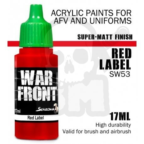 Scale 75: ScaleColor: WarFront - Red Label - farba akrylowa 17 ml