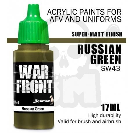 Scale 75: ScaleColor: WarFront - Russian Green - farba akrylowa 17 ml