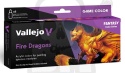 Vallejo 72196 Game Color Zestaw 8 farb - Fire Dragons by Angel Giraldez