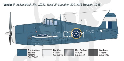 1:72 F6F-3/5 Hellcat - model amerykańskiego samolotu myśliwskiego