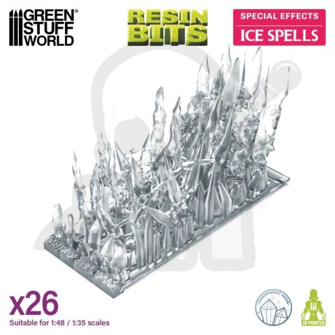 3D printed set Magic Effects Ice Spells 1:48-1:35