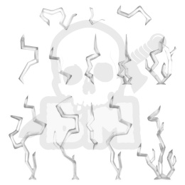 3D printed set Magic Effects Lightning Spells 1:48-1:35