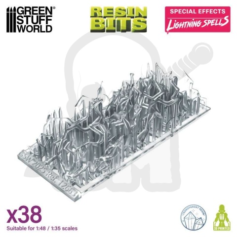 3D printed set Magic Effects Lightning Spells 1:48-1:35