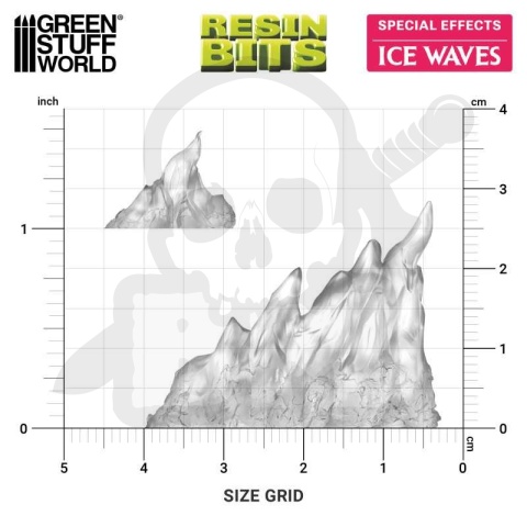 3D printed set Magic Effects Ice Waves 1:48-1:35