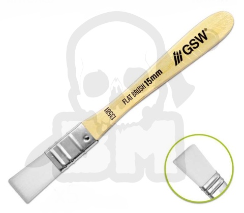 Flat Synthetic Brush - 1 syntetyczny pędzelek 15mm