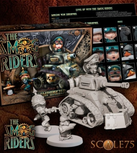 Scale 75: 3 figurki The Smog Riders - Steampunzer