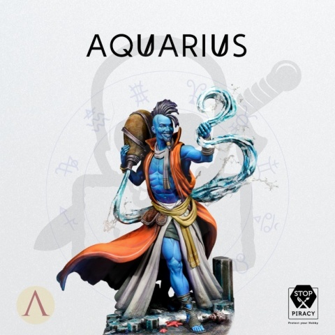 Scale 75: Figurka Zodiak Aquarius w skali 1:35 - żywica