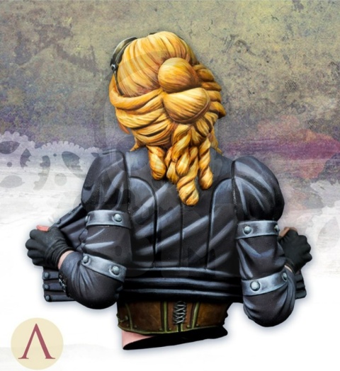 Scale 75: Popiersie w skali 1:12 Steampunkowa motocyklistka Sarah Kilmister