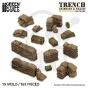 Silicone Molds - Trench Sandbags - formy silikonowe worki z piaskiem